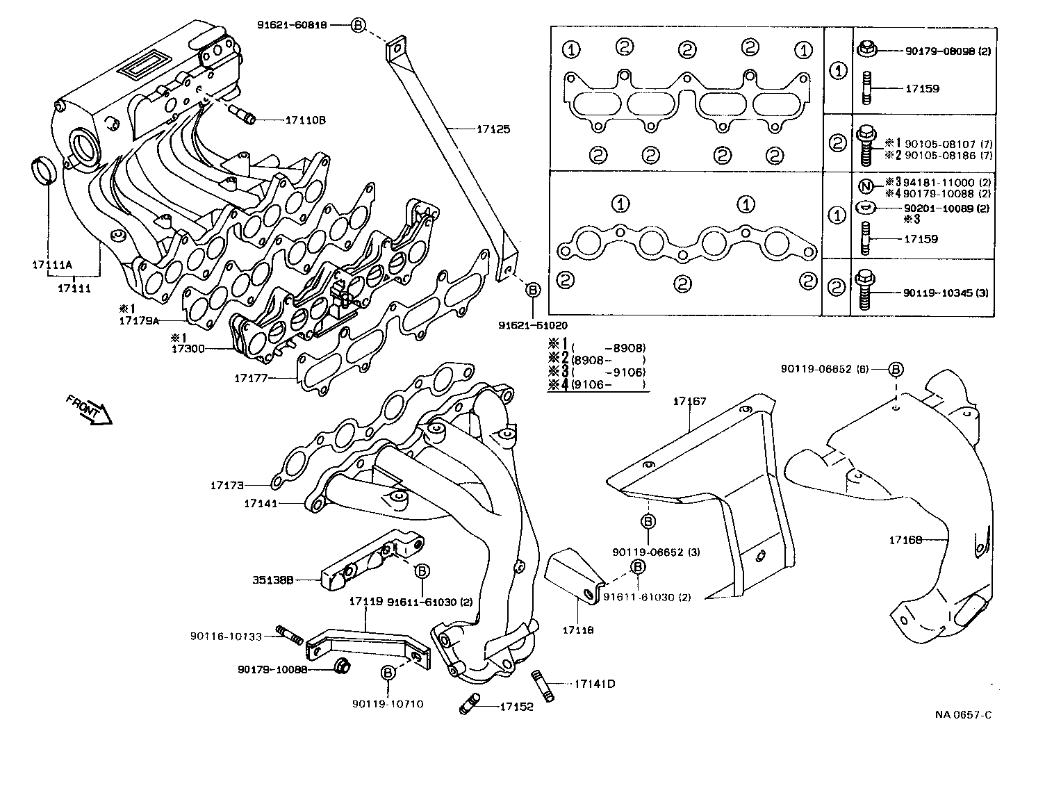 17101-74170 MANIFOLD, INTAKE product image