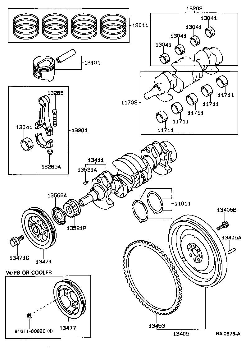 13103-11041 PISTON SUB-ASSY, W/PIN product image