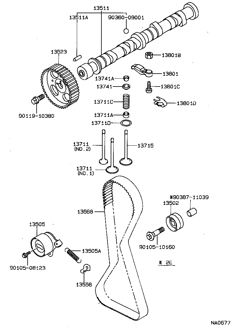 13501-55020 CAMSHAFT product image