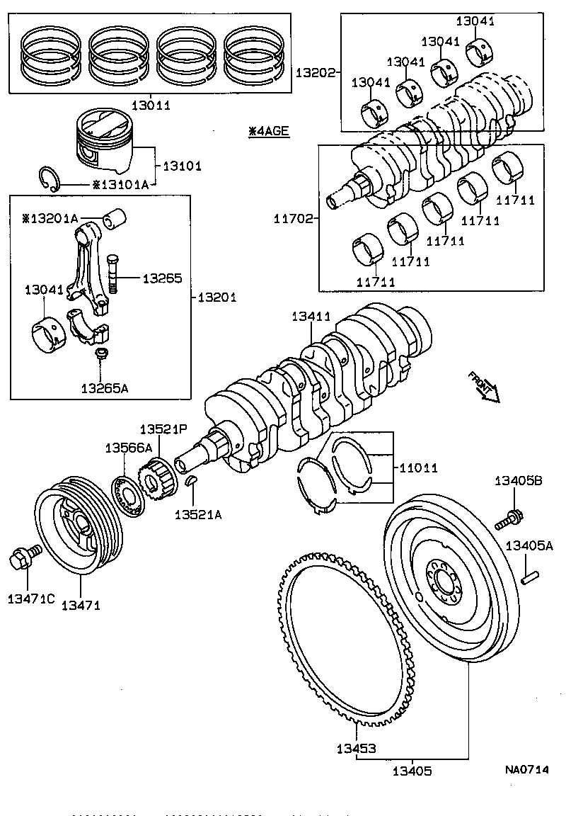13201-19086 ROD SUB-ASSY, CONNECTING product image