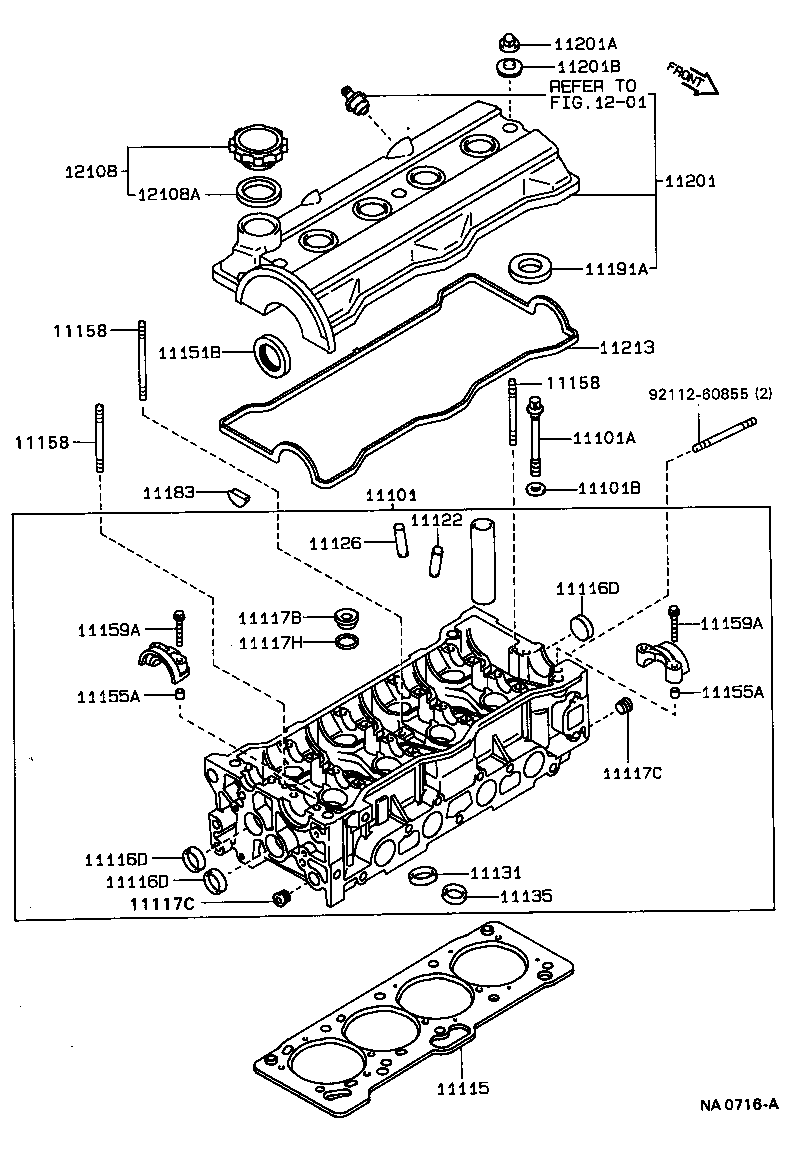 11115-74060 GASKET, CYLINDER HEAD product image