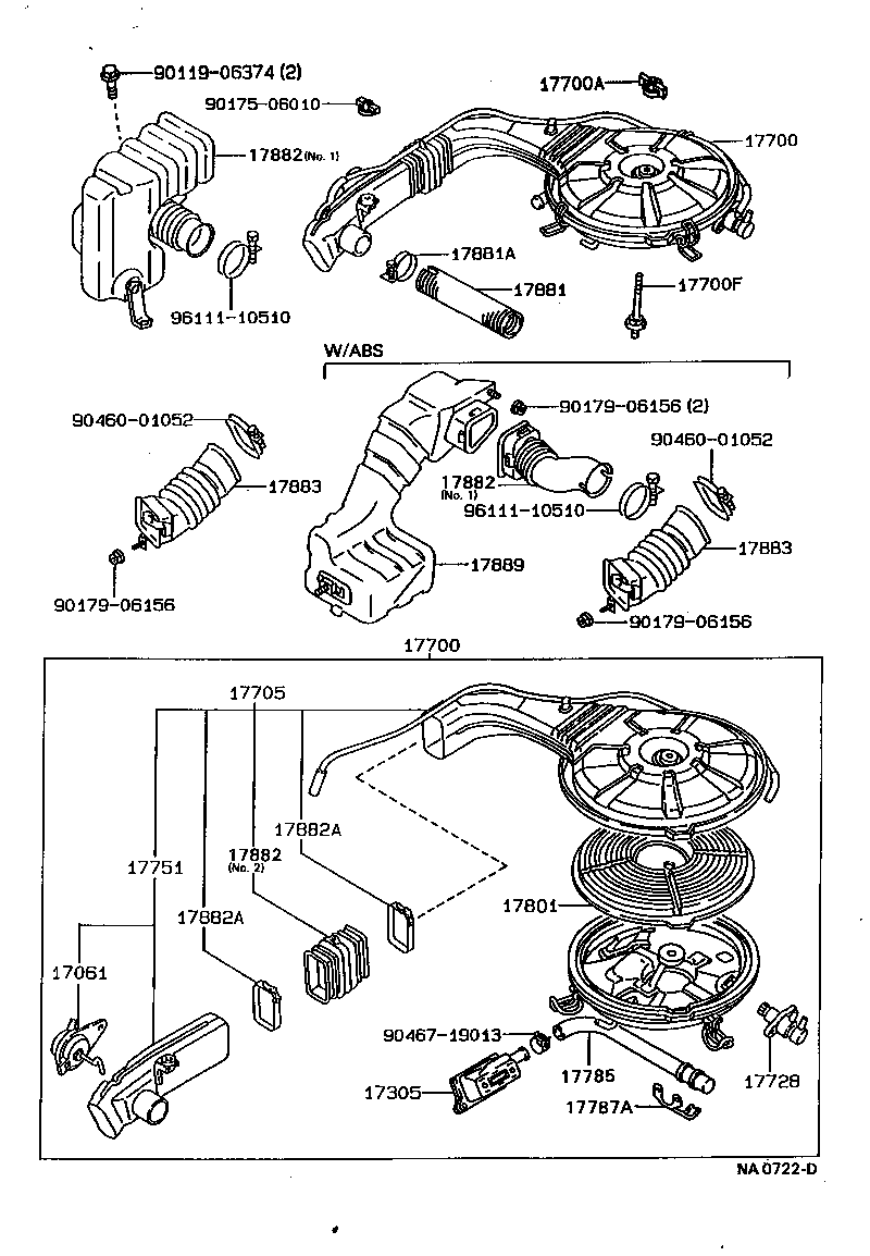 17700-74150 CLEANER ASSY, AIR product image