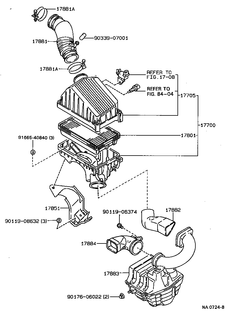 17700-74150 CLEANER ASSY, AIR product image