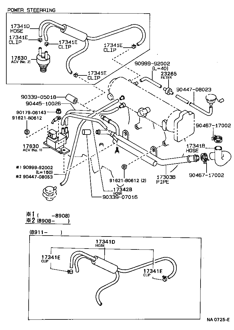 17344-74020 HOSE, NO.4(FOR IDLE-UP) product image
