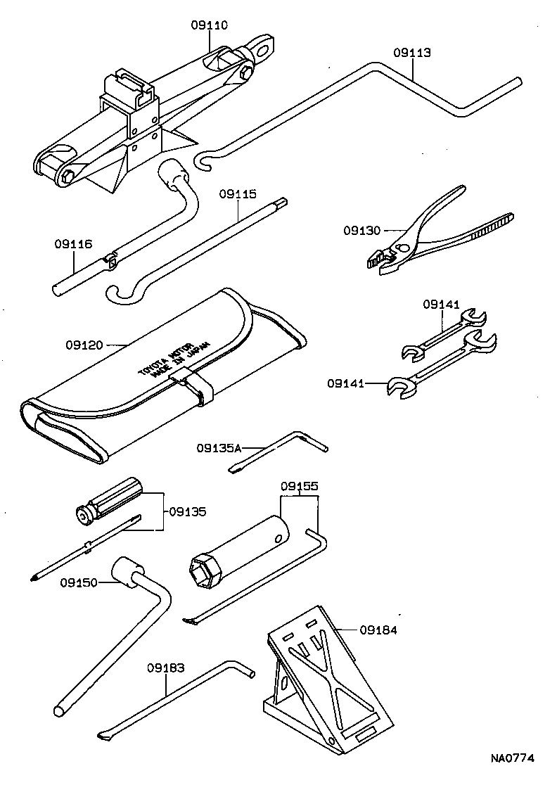09113-14020 HANDLE, JACK product image