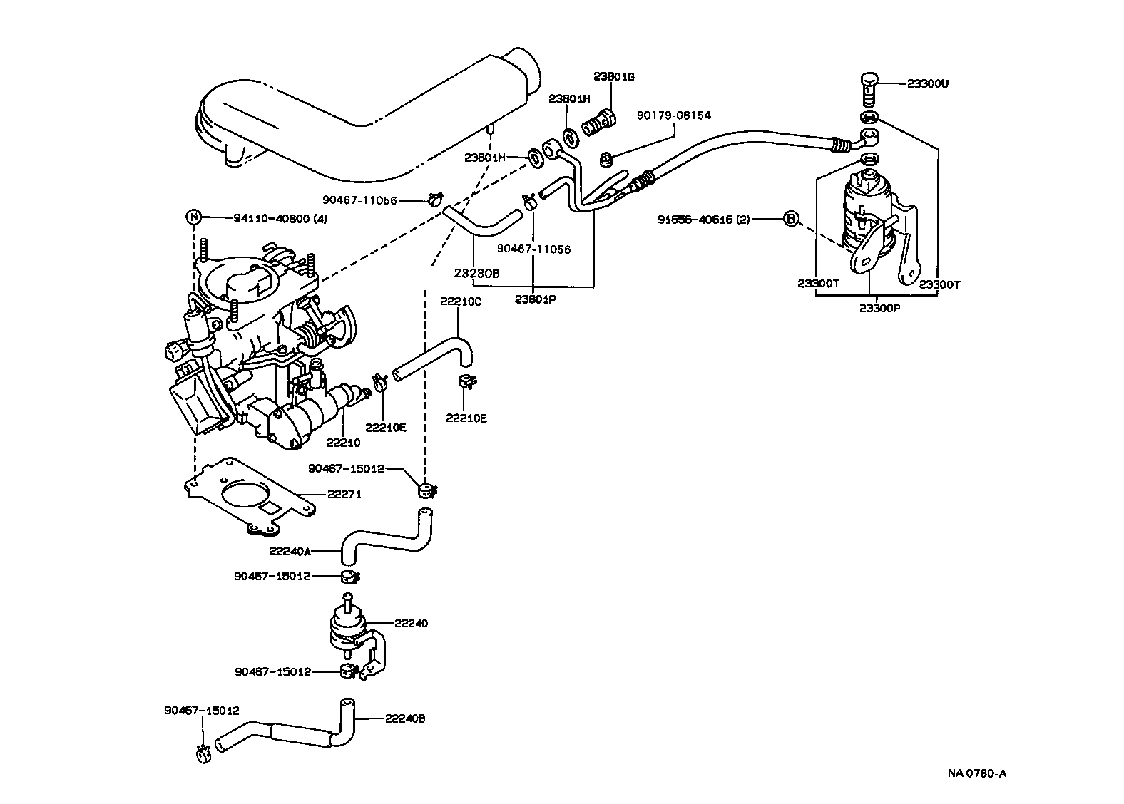 22210-62040 BODY ASSY, THROTTLE product image