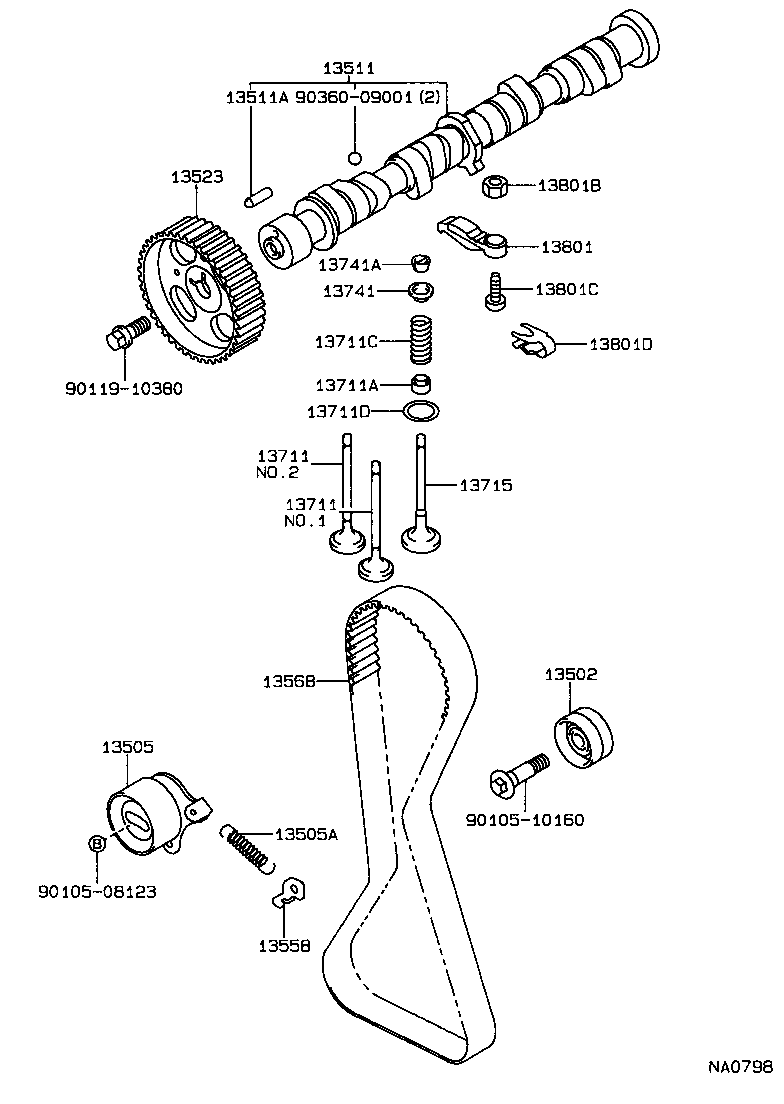 13568-11032 BELT, TIMING product image