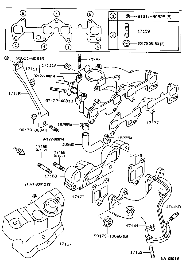 17118-11080 STAY, MANIFOLD product image