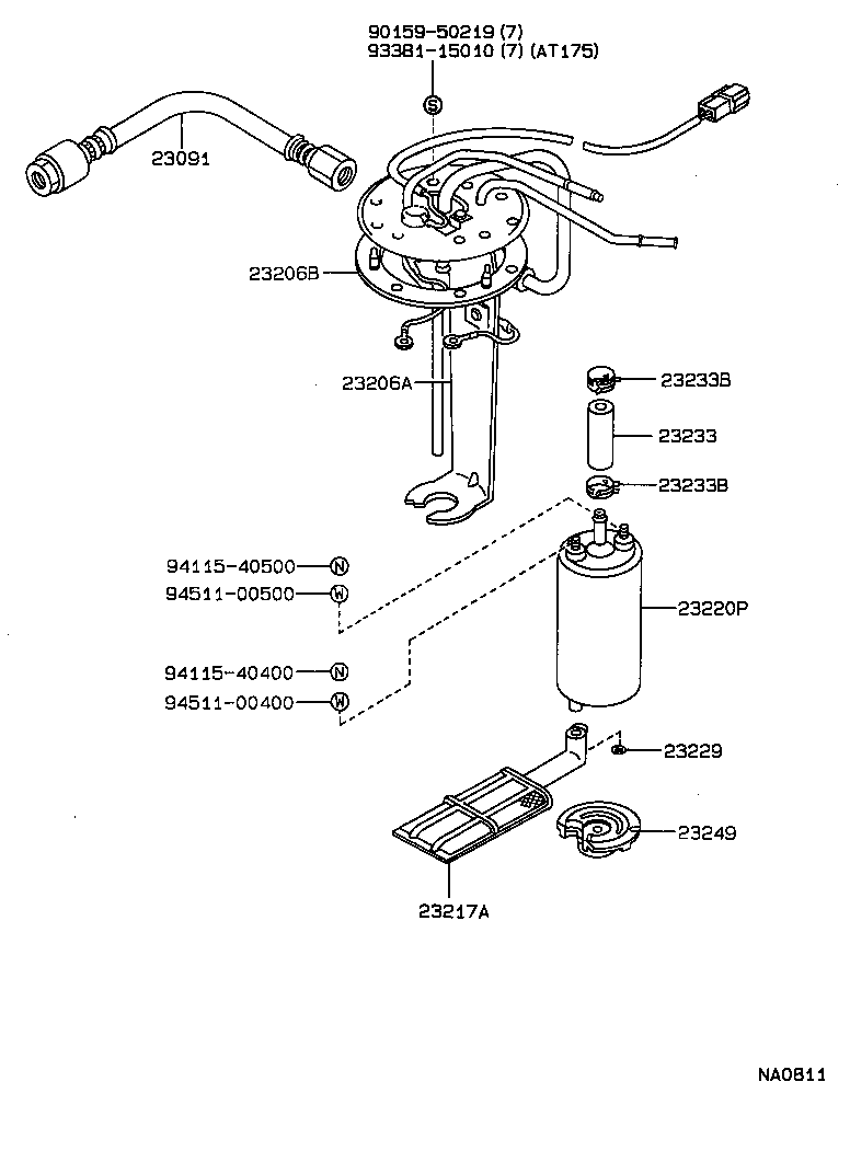 22271-74040 GASKET, THROTTLE BODY product image