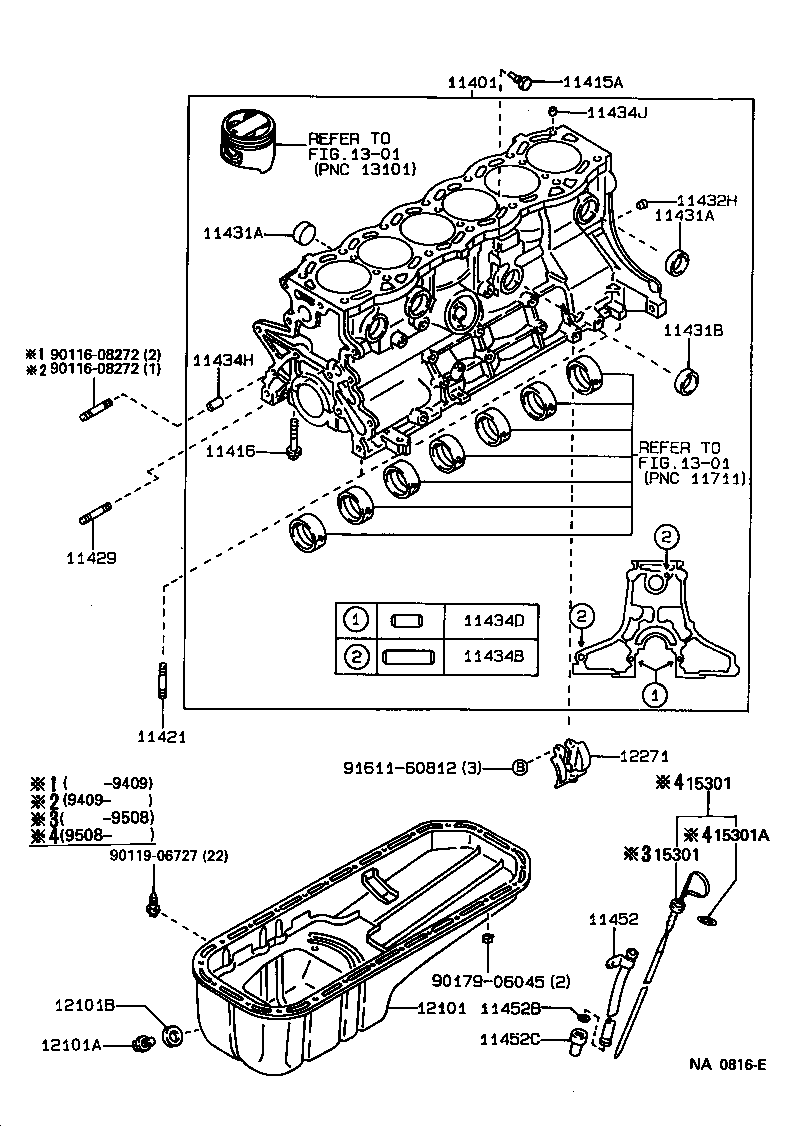 11401-49656 BLOCK SUB-ASSY, CYLINDER product image