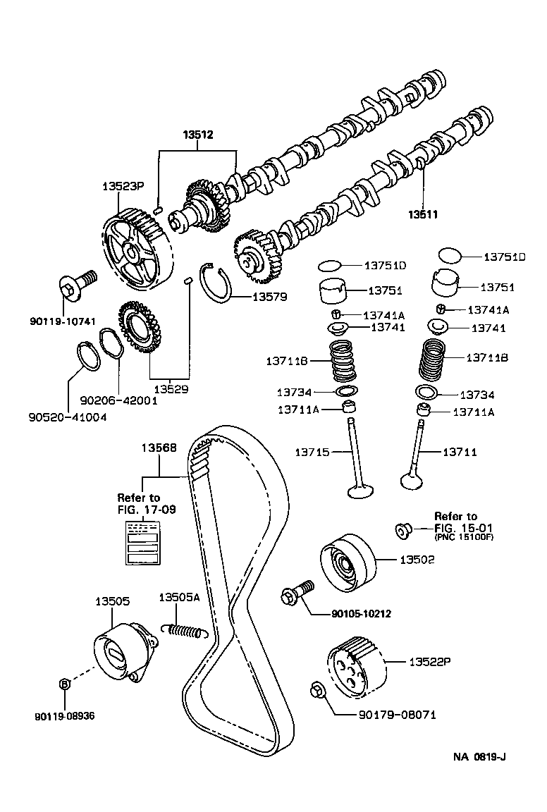 13501-46020 CAMSHAFT product image