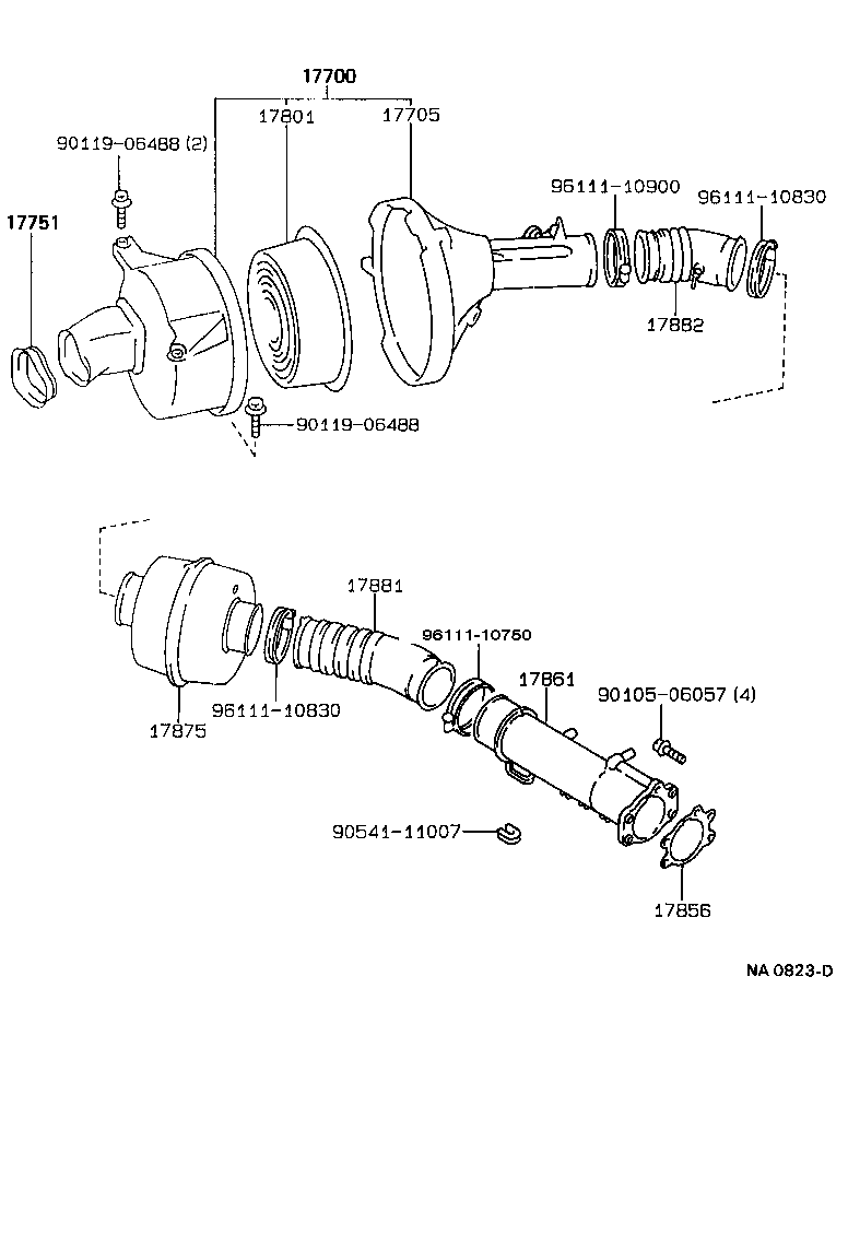 17700-46080 CLEANER ASSY, AIR product image