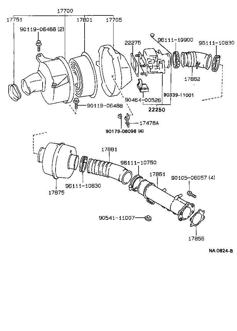 17700-35390 CLEANER ASSY, AIR product image