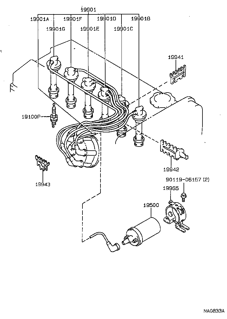 19871-54020 CONNECTOR, GLOW PLUG NO.1 product image