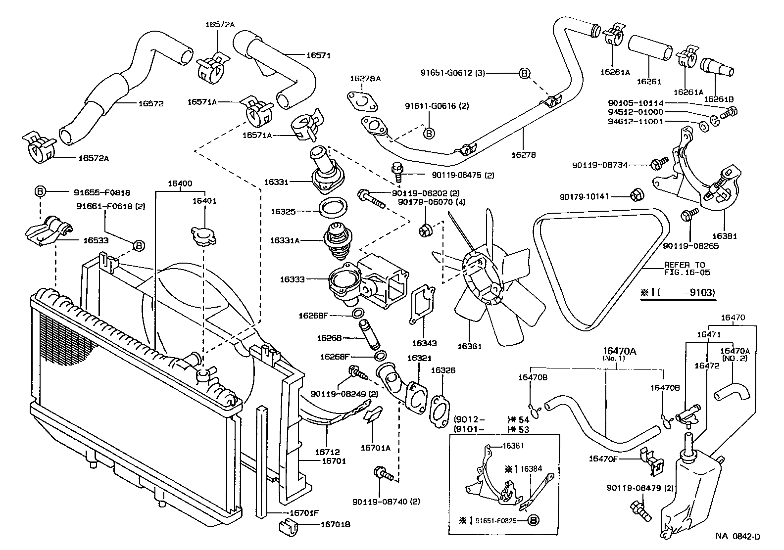 16381-70042 BAR, FAN BELT ADJUSTING product image