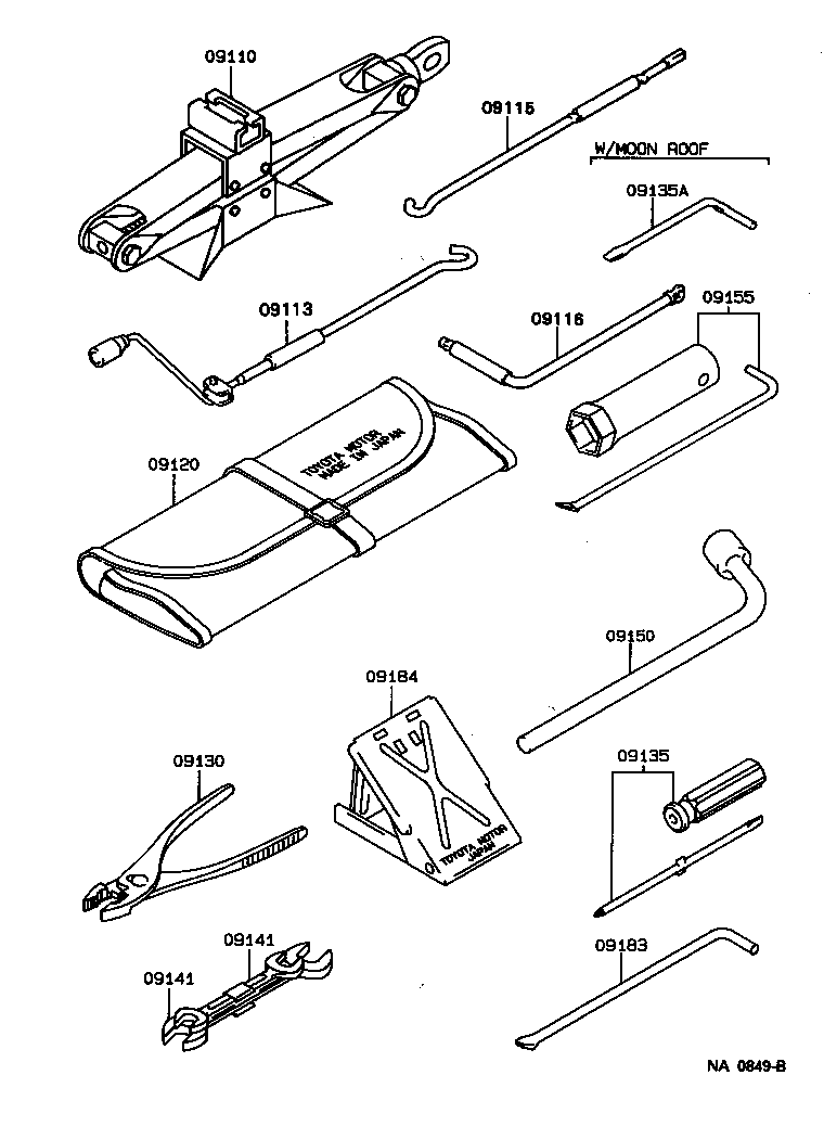 09110-22050 JACK ASSY product image