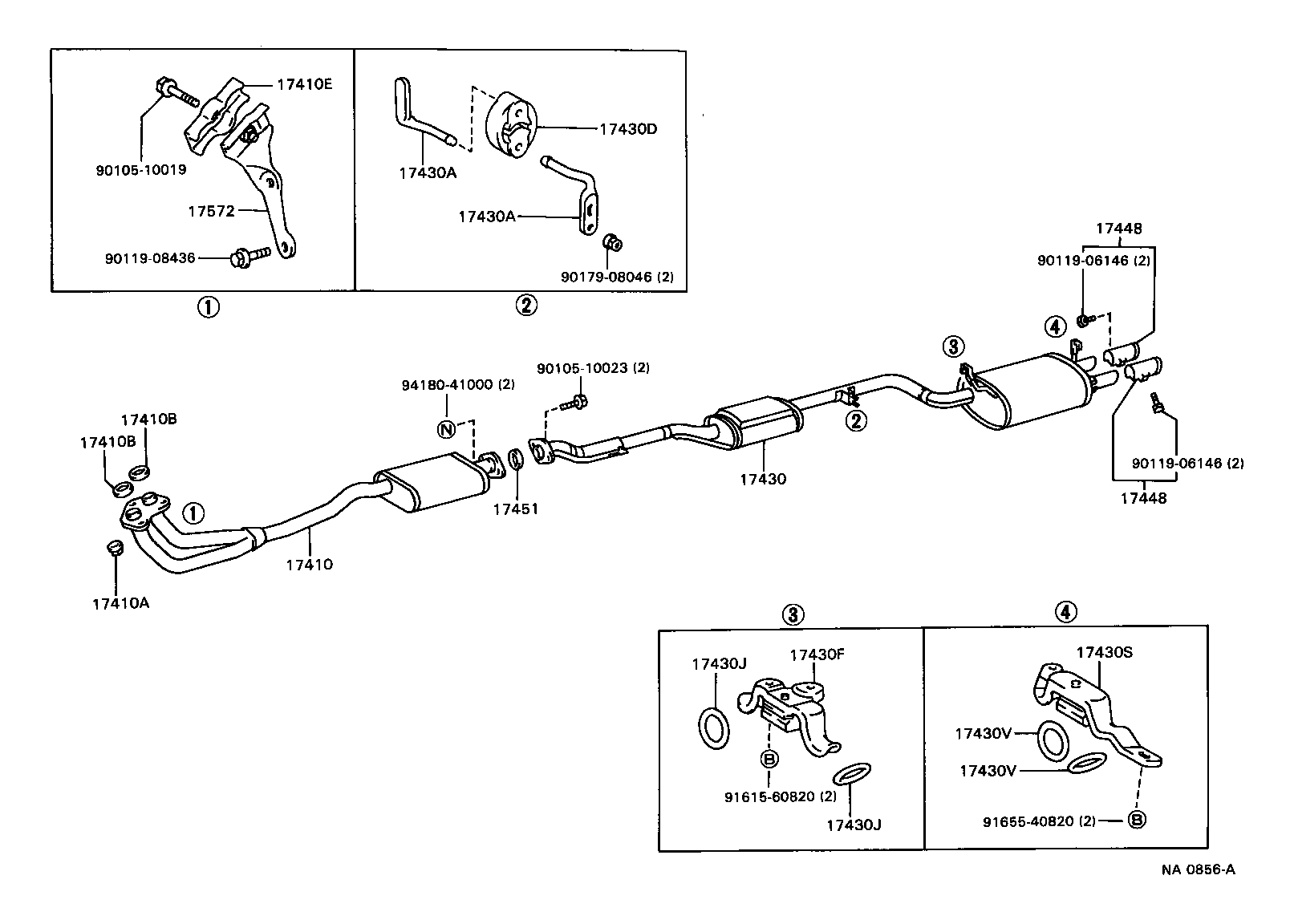 17430-70311 PIPE ASSY, EXHAUST, TAIL product image