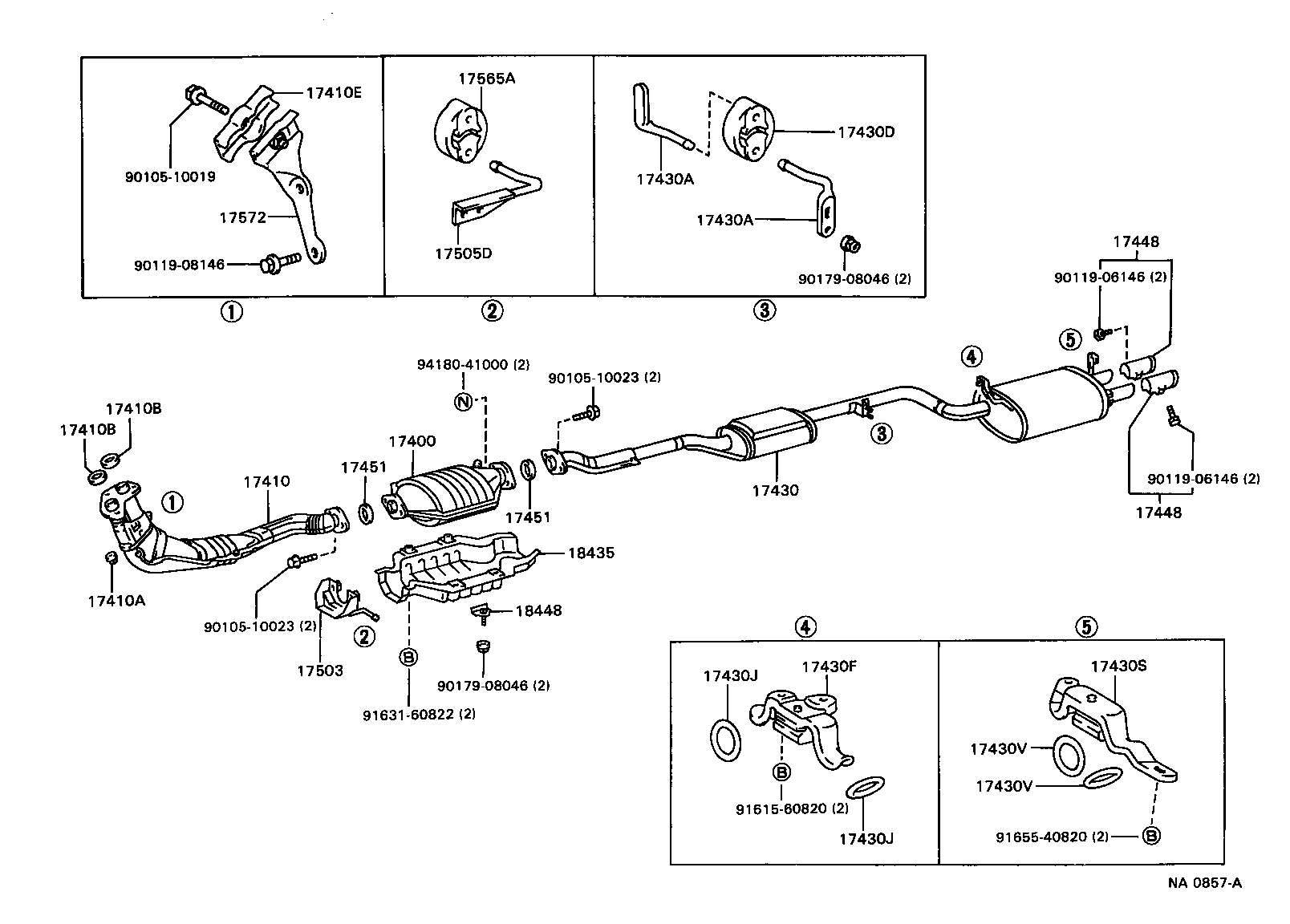 17430-70311 PIPE ASSY, EXHAUST, TAIL product image