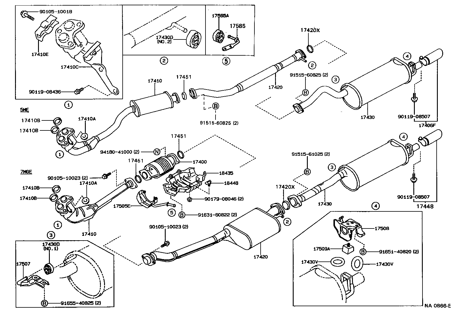 17430-5B030 PIPE ASSY, EXHAUST, TAIL product image