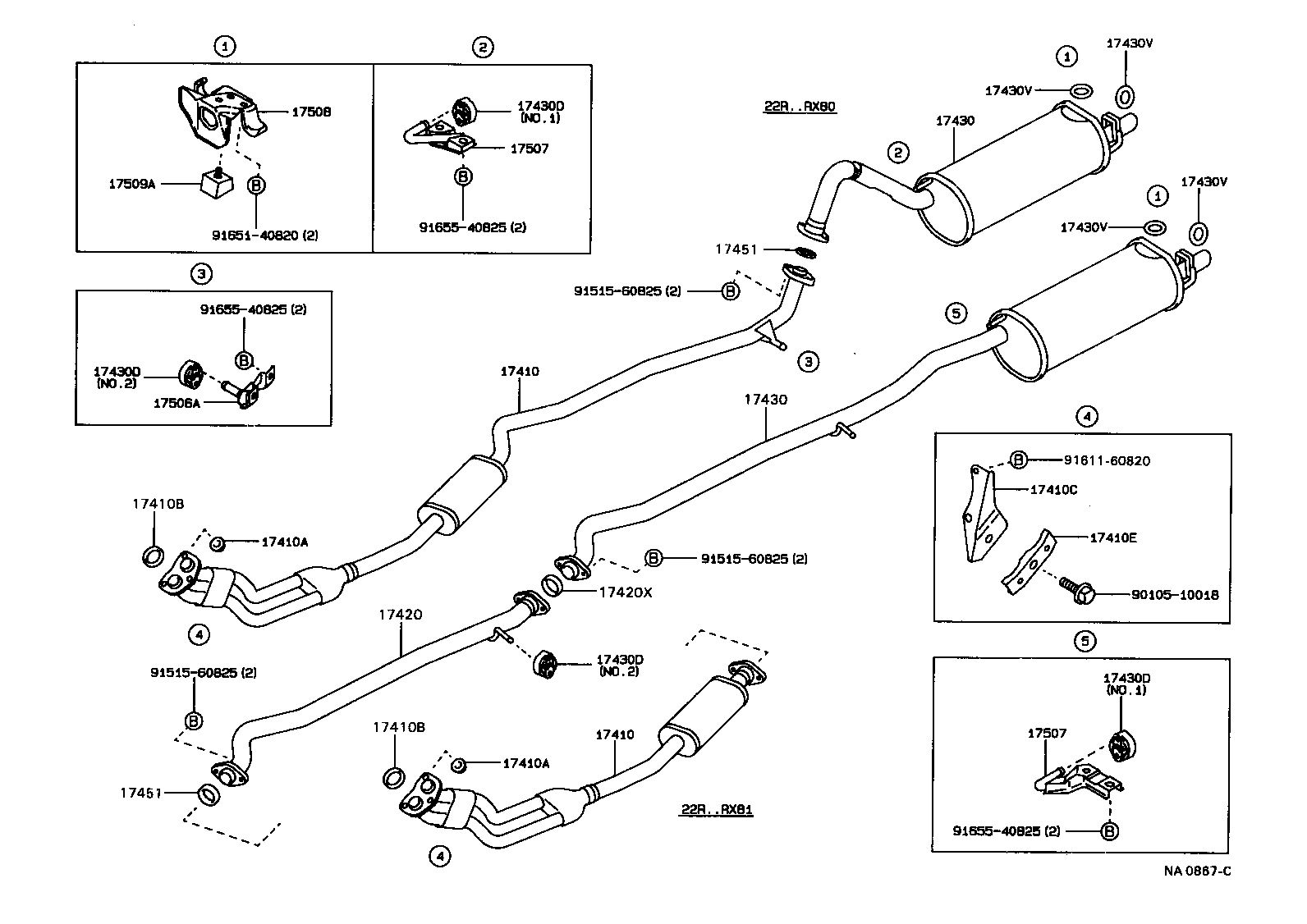17430-5B030 PIPE ASSY, EXHAUST, TAIL product image
