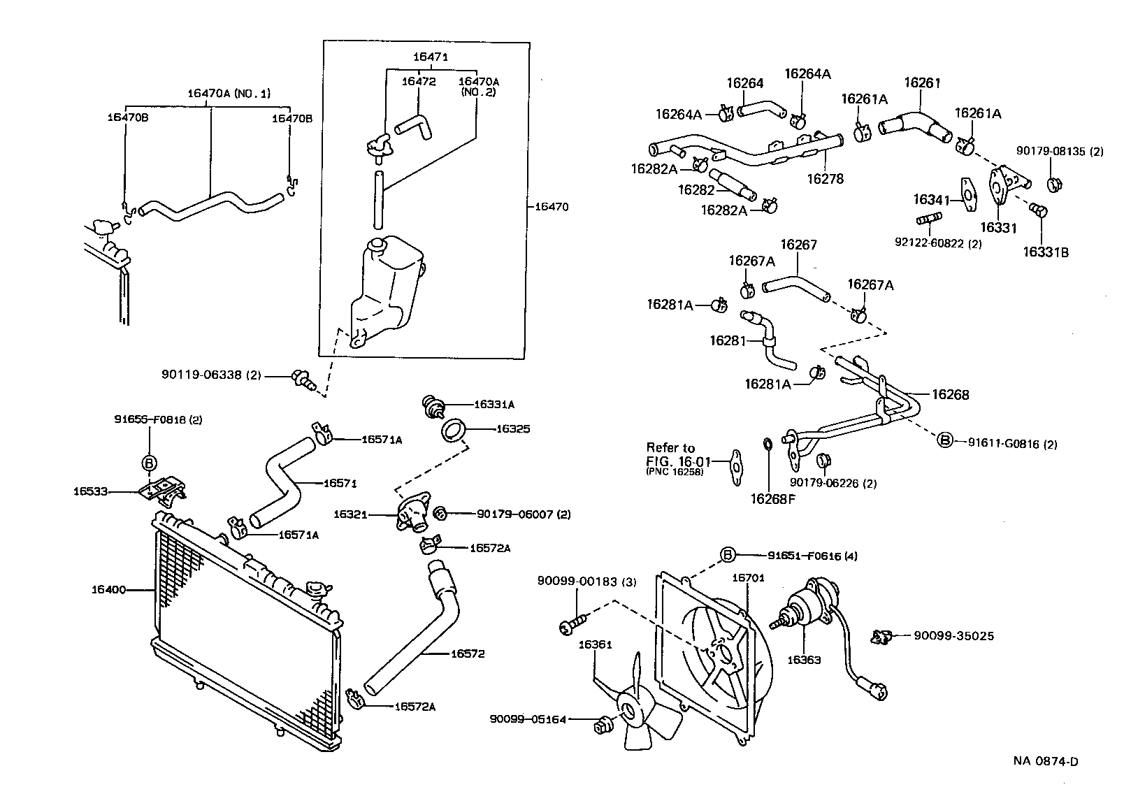 16381-70042 BAR, FAN BELT ADJUSTING product image