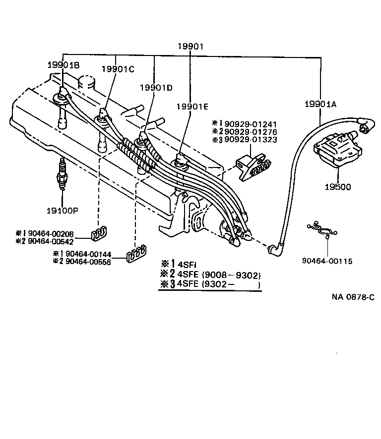 19968-70020 BRACKET, IGNITION COIL product image