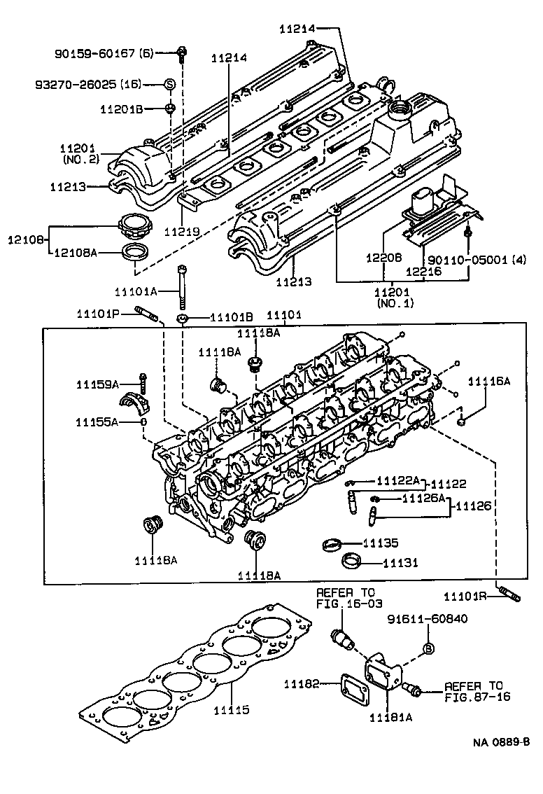 11101-88341 HEAD SUB-ASSY, CYLINDER product image