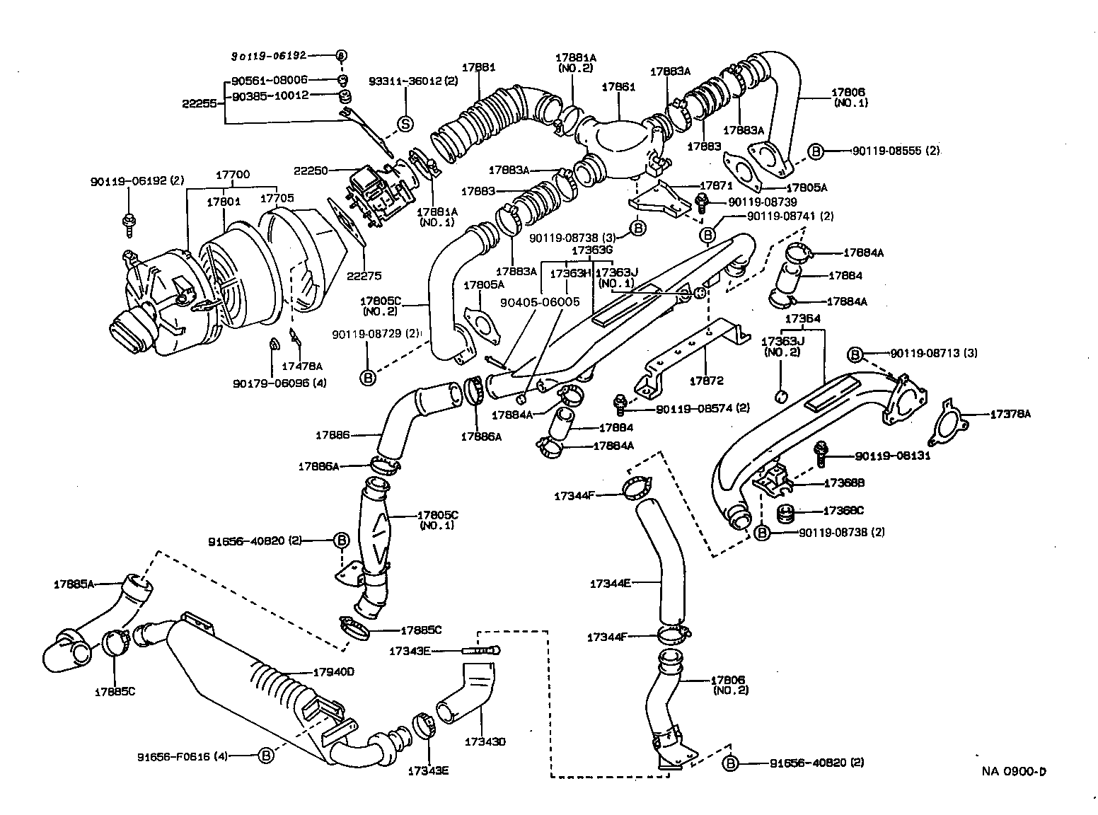 17700-46090 CLEANER ASSY, AIR product image