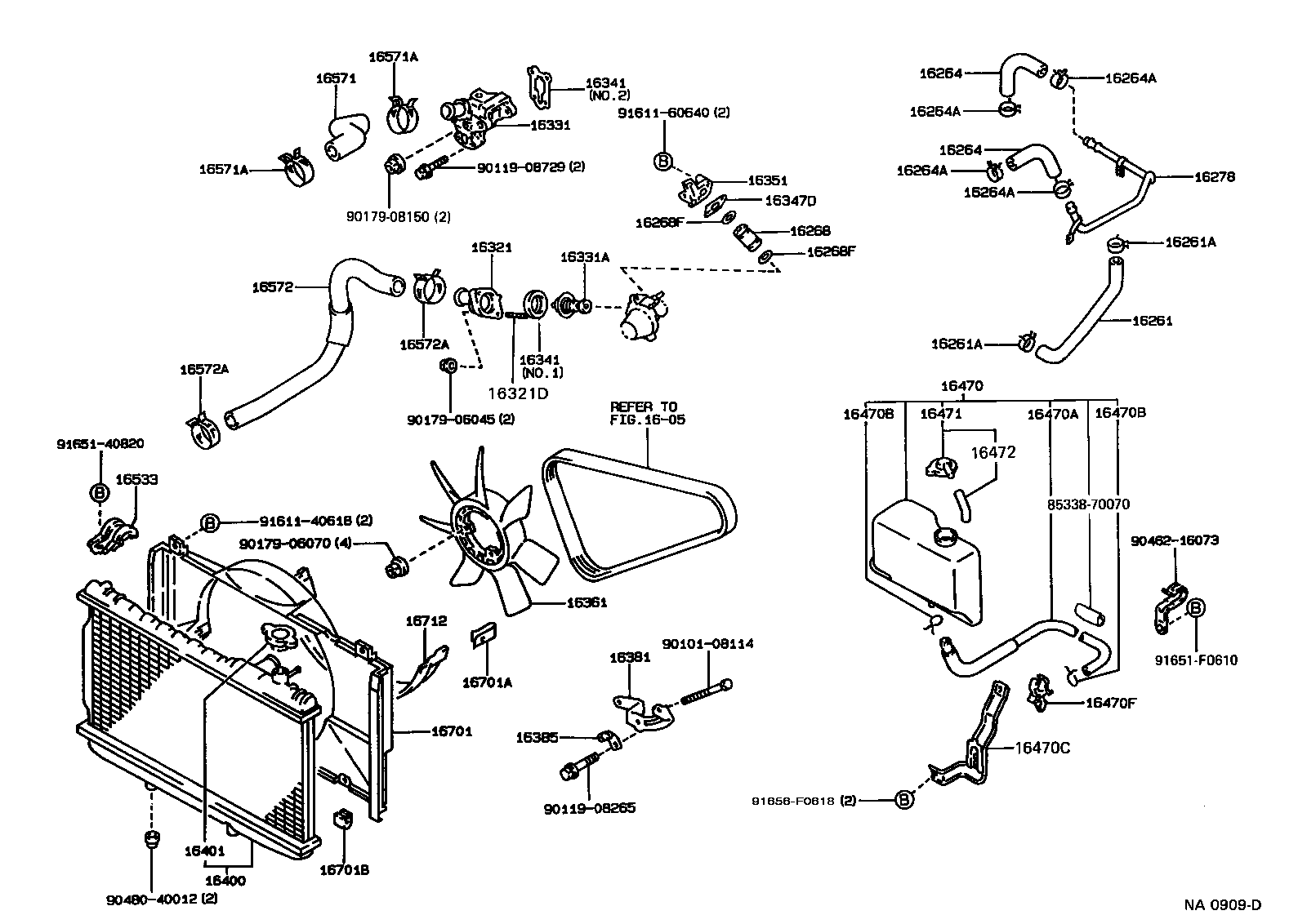 16381-88301 BAR, FAN BELT ADJUSTING product image