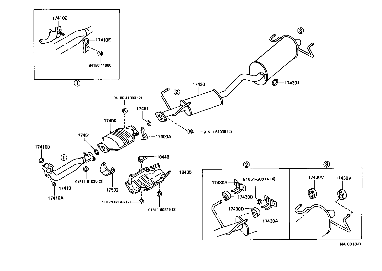 17405-13180 PIPE ASSY, EXHAUST, TAIL product image