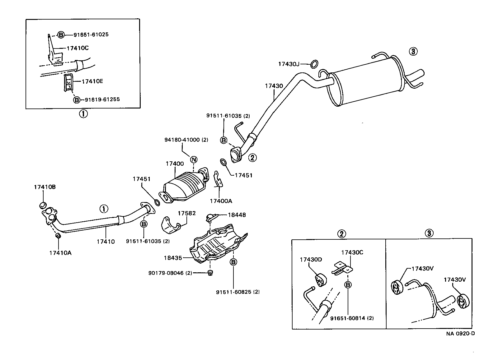 17405-13180 PIPE ASSY, EXHAUST, TAIL product image