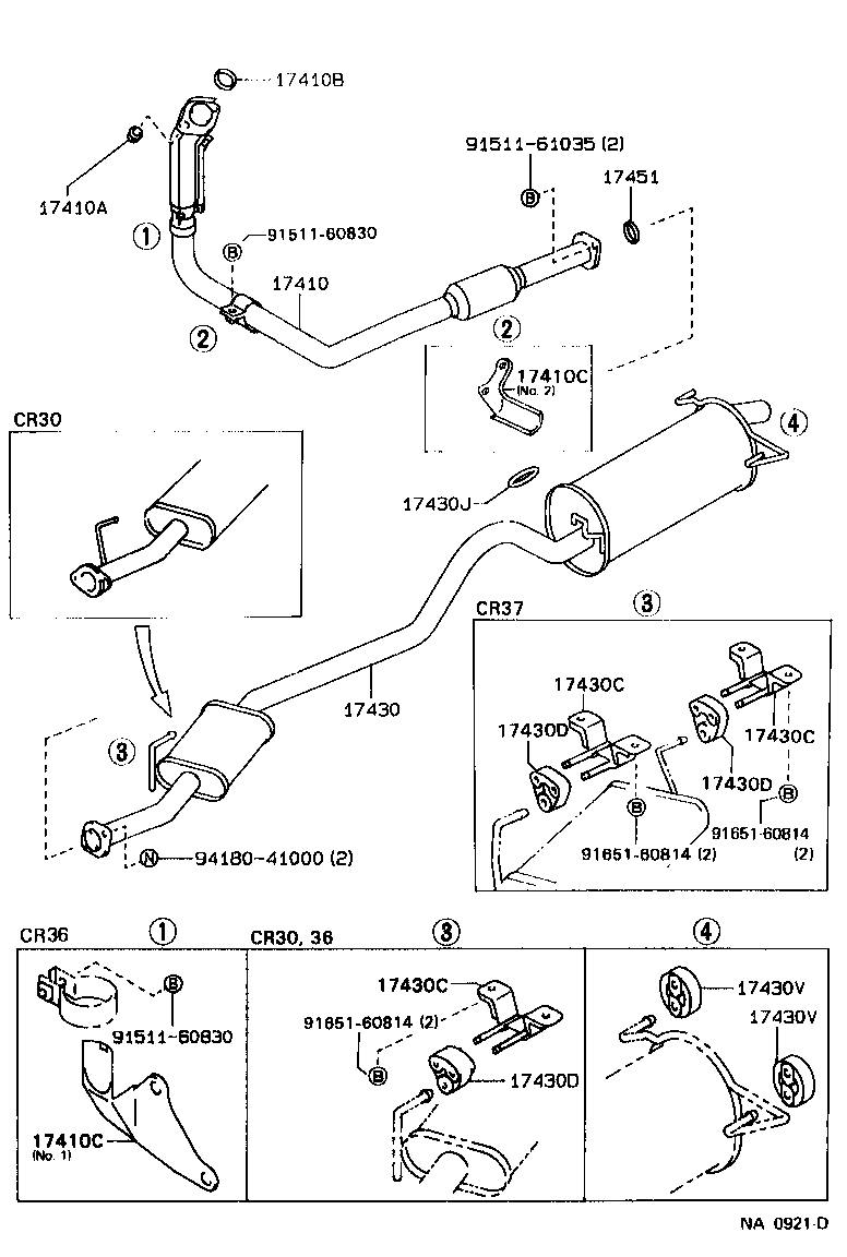 17405-72070 PIPE ASSY, EXHAUST, TAIL product image