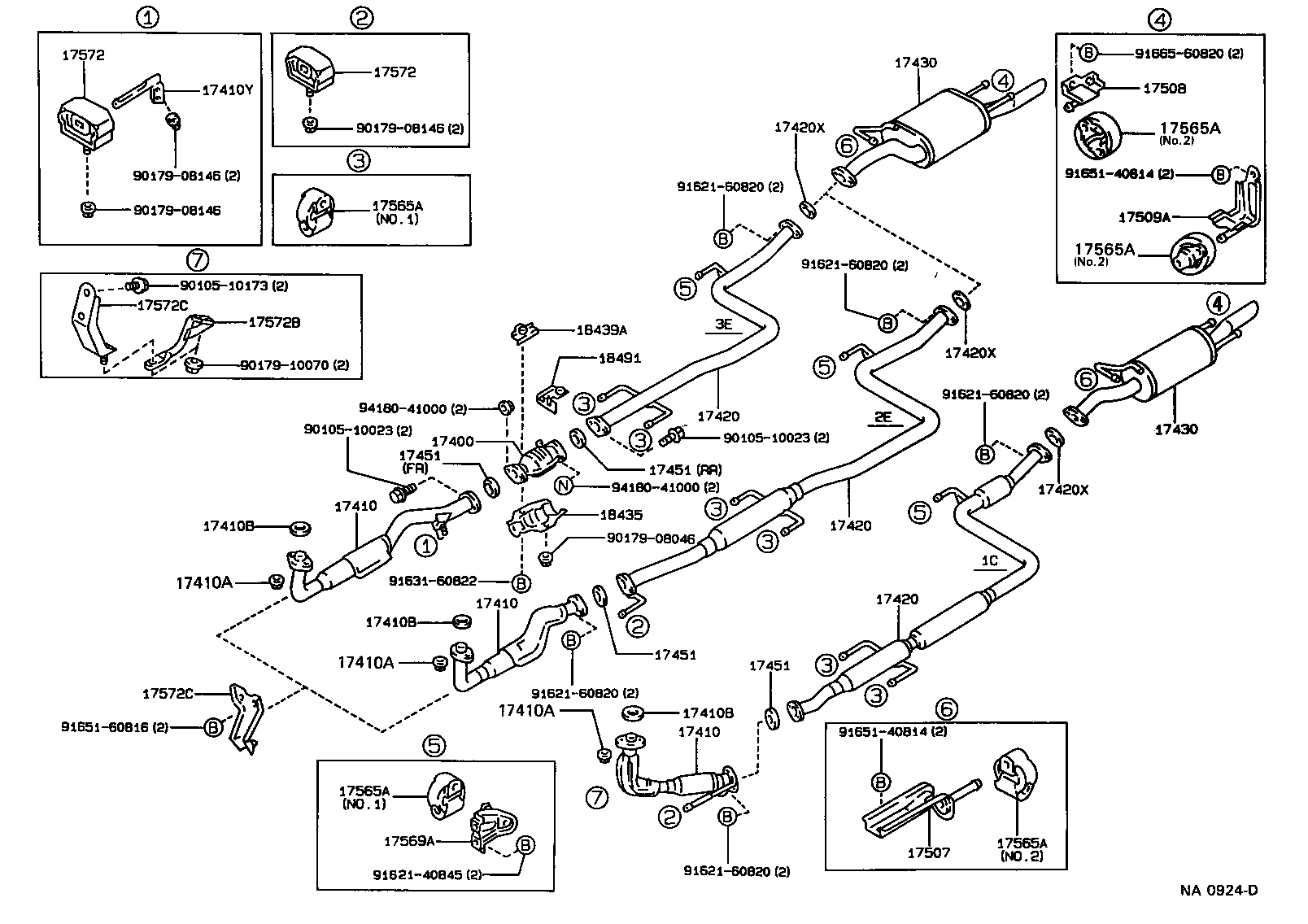 17430-16520 PIPE ASSY, EXHAUST, TAIL product image