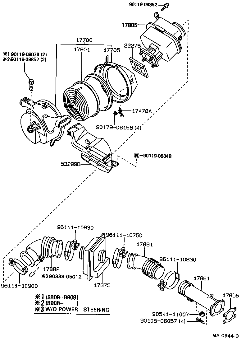 17705-50020 CAP SUB-ASSY, AIR CLEANER product image