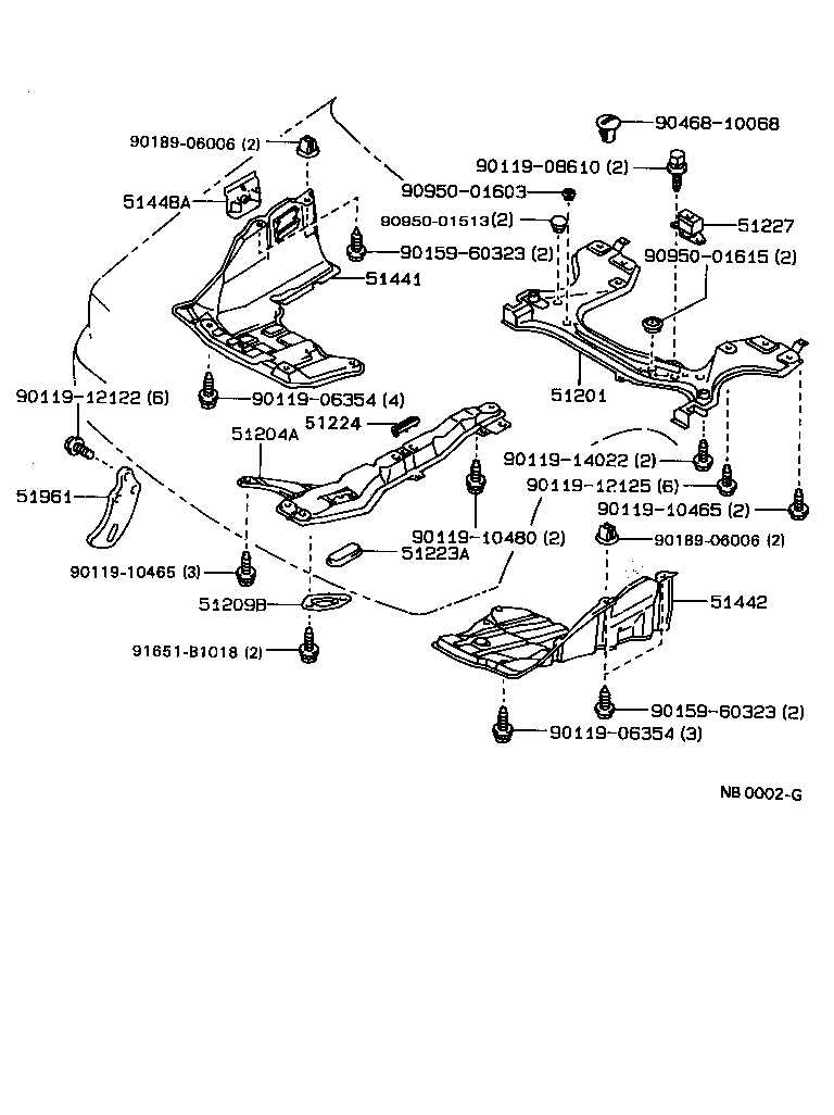 51224-12020 COVER, ENGINE MOUNTING HOLE, NO.2 product image