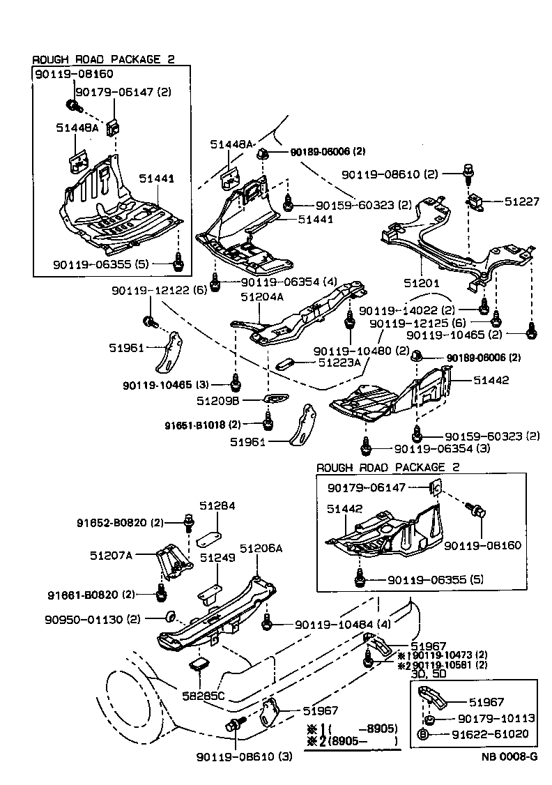 51095-12070 HOOK, TRANSPORT, REAR product image