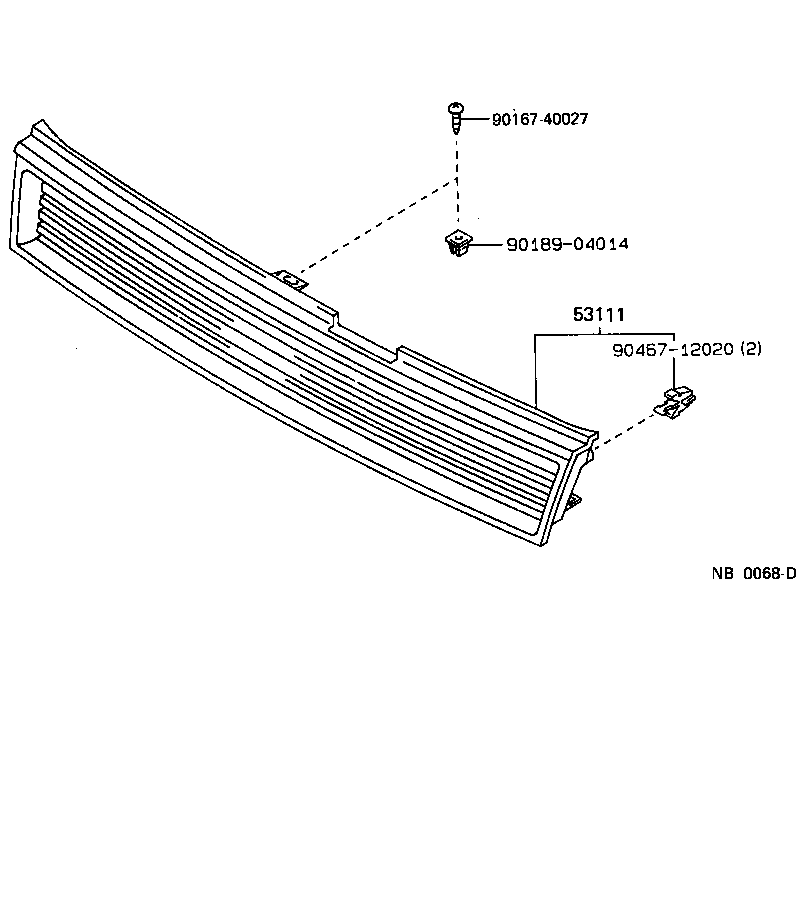 53138-12080 PROTECTOR, HEADLAMP DOOR, RH product image