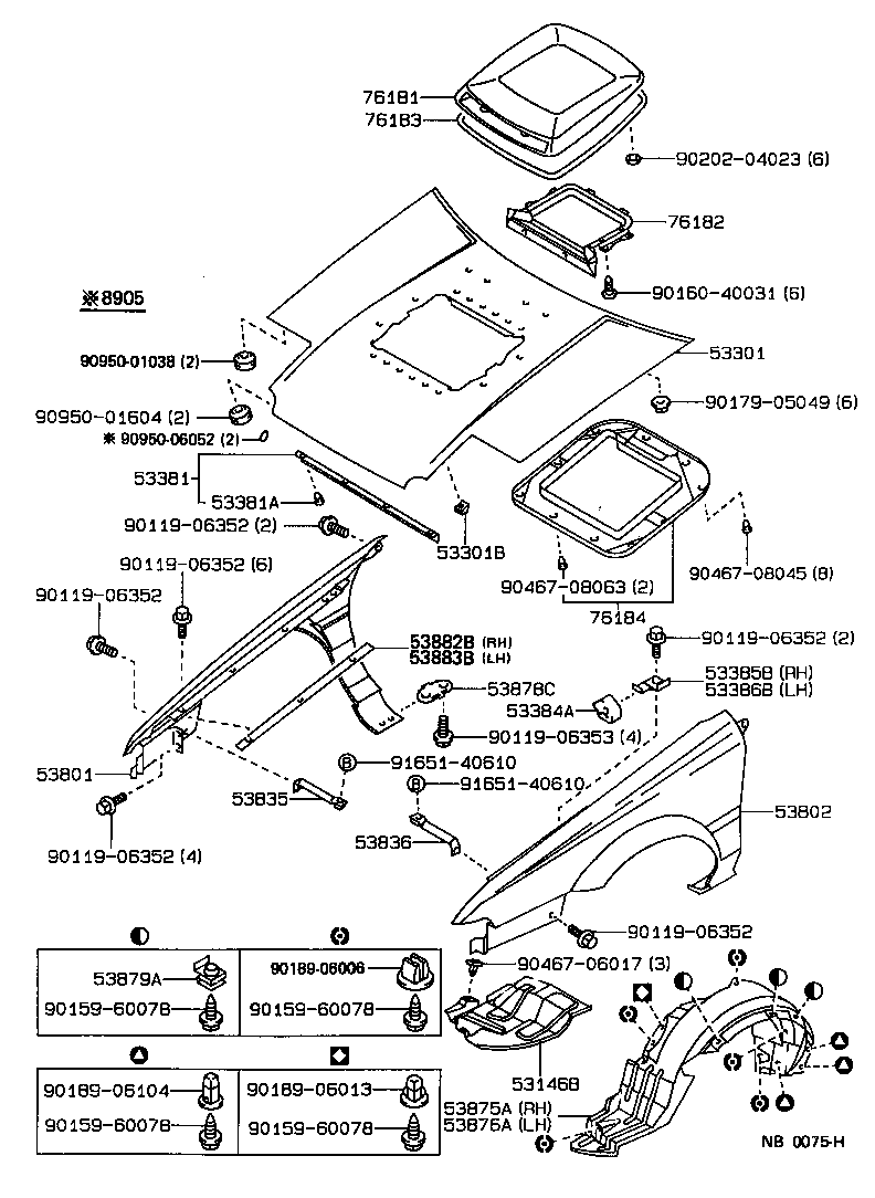 53802-1E490 FENDER SUB-ASSY, FRONT LH product image
