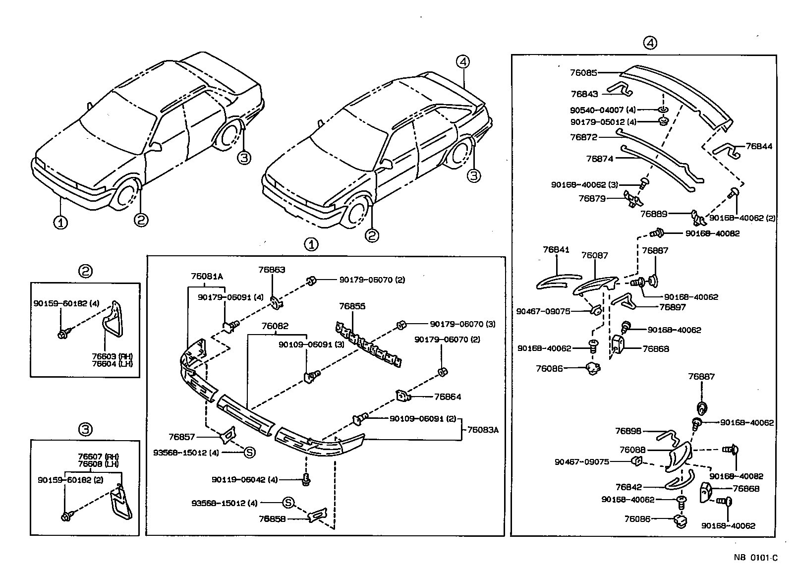 90202-10019 PROTECTOR, REAR SPOILER, NO.4 product image