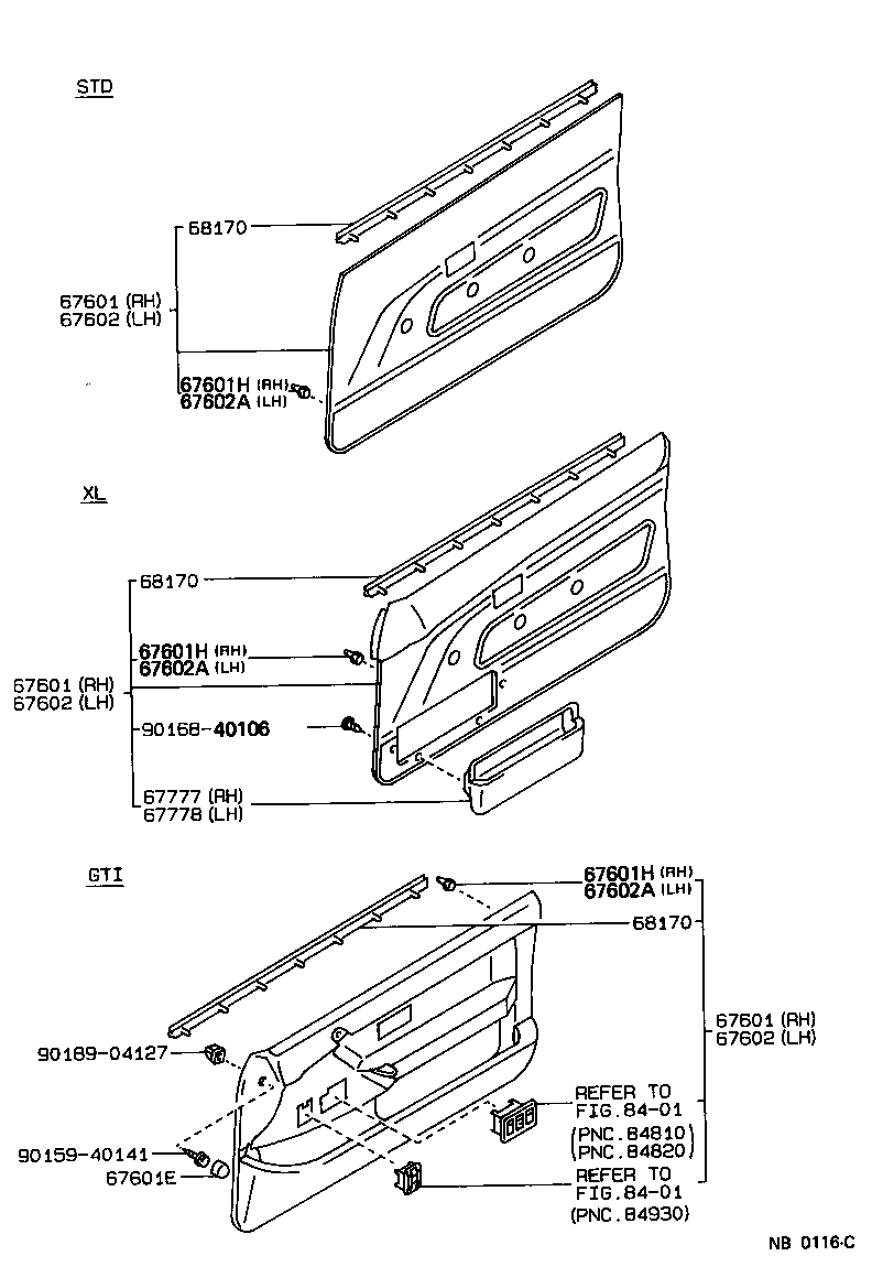 67496-12150 COVER, FRONT DOOR FRONT LOWER FRAME, UPPER LH product image