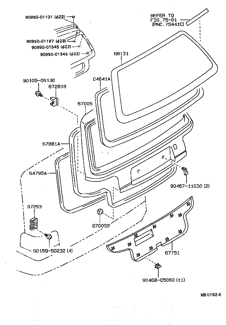 90541-17002 CUSHION(FOR BACK DOOR PANEL) product image