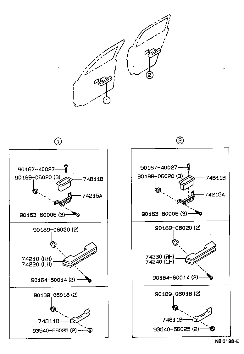 74232-12050-04 PANEL, FRONT ARMREST BASE, UPPER LH product image