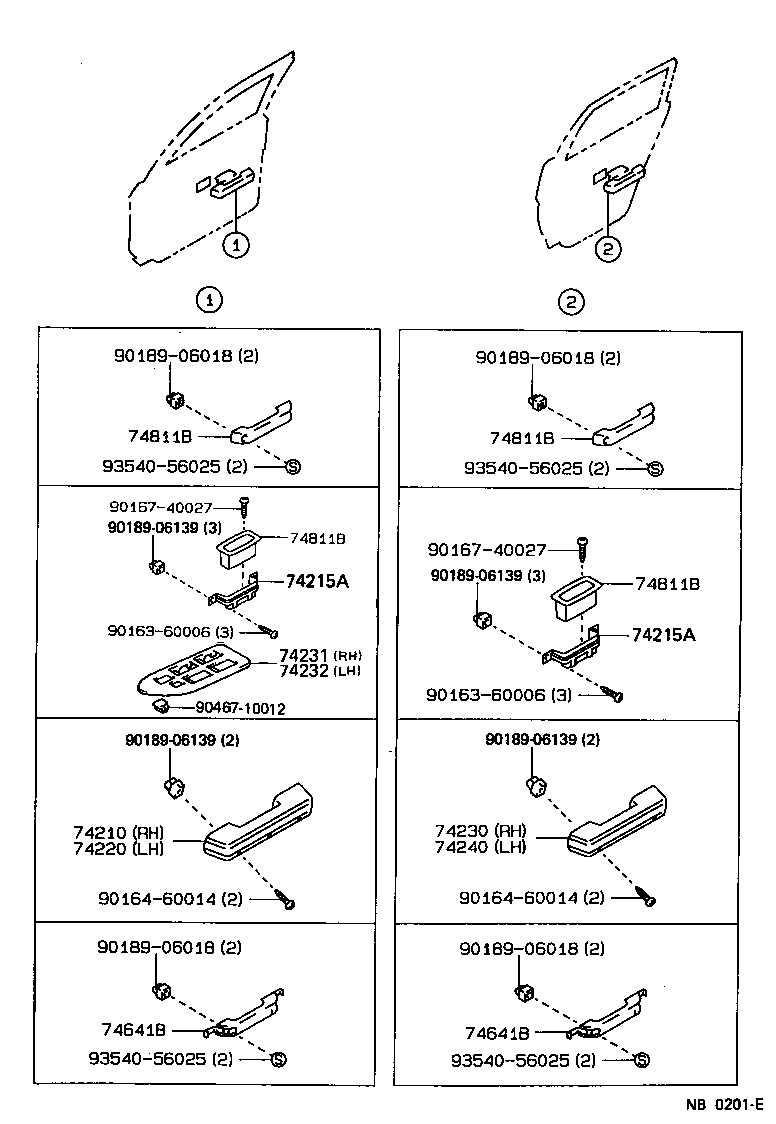 69285-95403-25 HANDLE, DOOR PULL product image