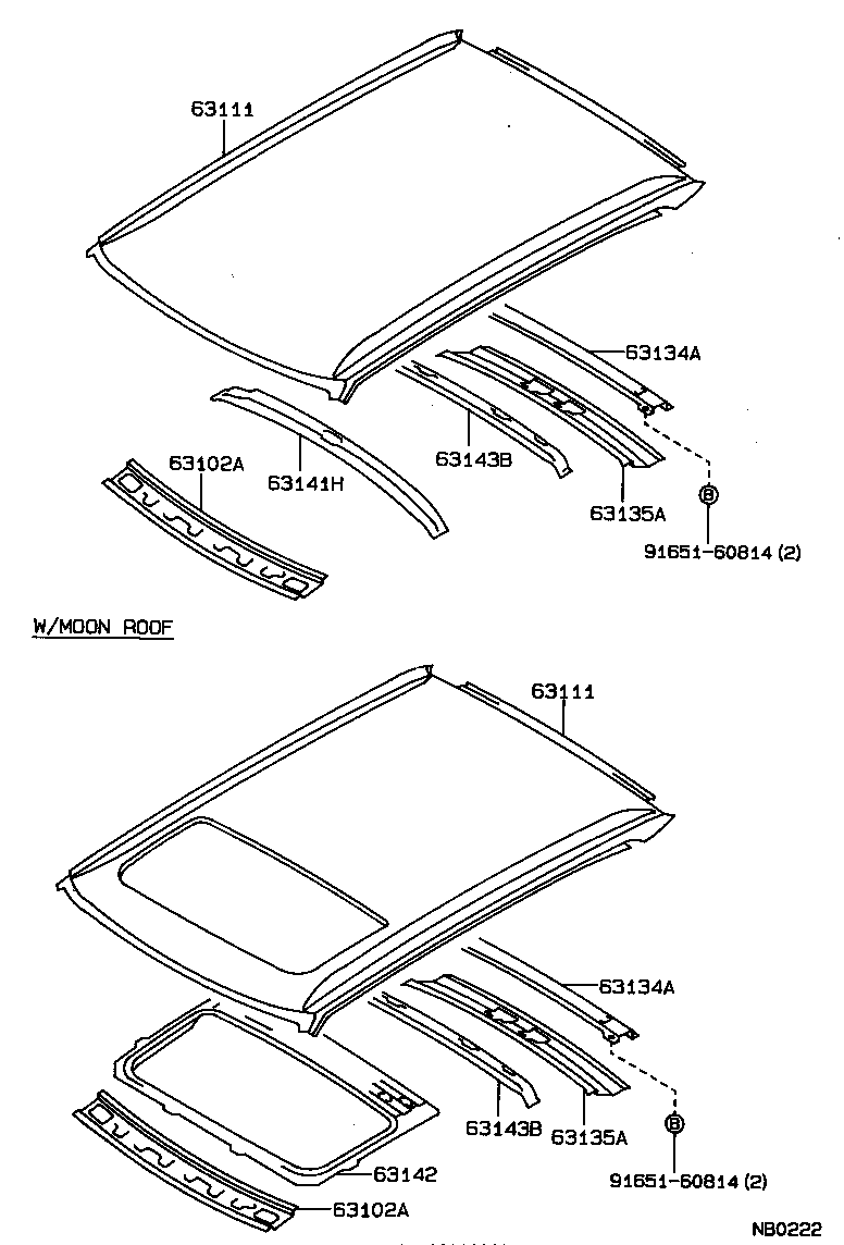 63201-12050 GLASS SUB-ASSY, SLIDING ROOF product image