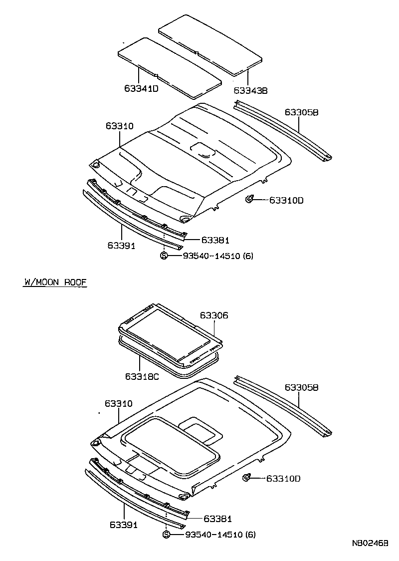 63306-12040-04 TRIM SUB-ASSY, SUNSHADE product image
