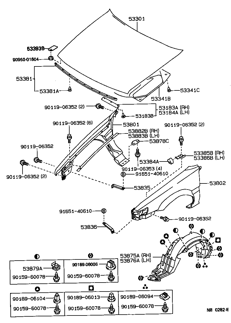 53802-1E310 FENDER SUB-ASSY, FRONT LH product image