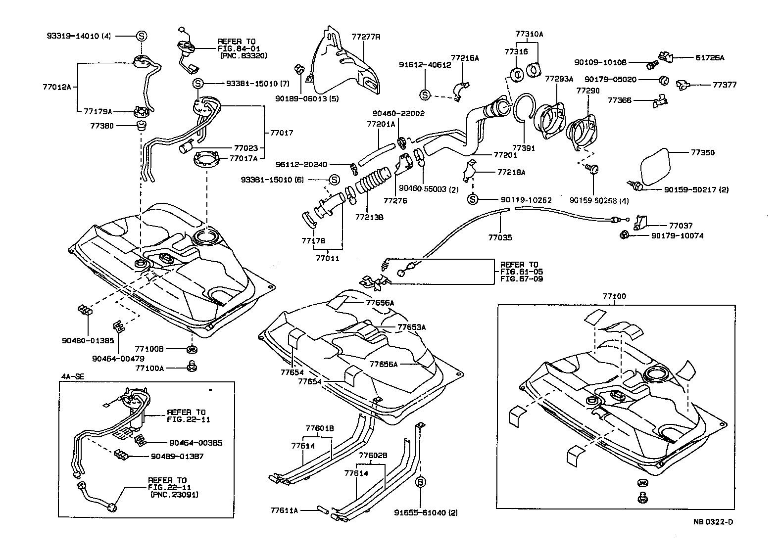 77035-12160 CABLE SUB-ASSY, FUEL LID LOCK CONTROL product image