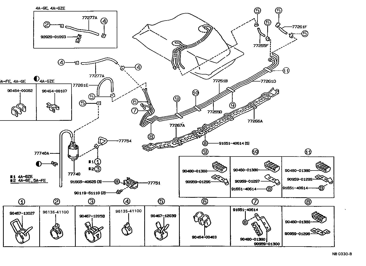 77017-12300 TUBE SUB-ASSY, FUEL AND EVAPORATION VENT product image