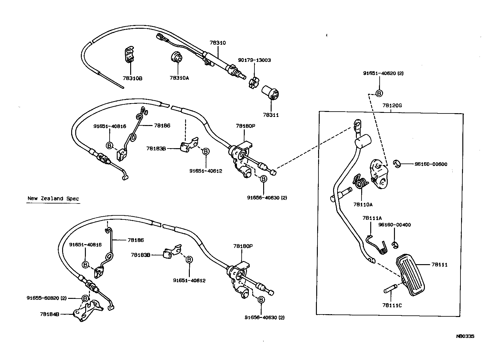 78180-1A080 CABLE ASSY, ACCELERATOR CONTROL product image