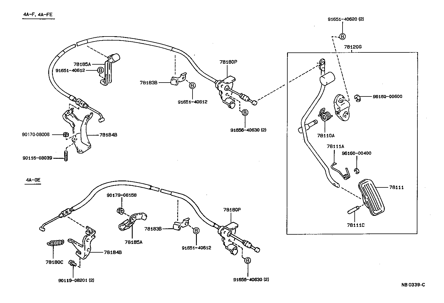 78024-20110 BRACKET, ACCELERATOR CONTROL CABLE product image